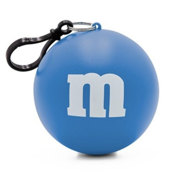NEW M&M's Blue Rain Poncho Ball  One Size - Picture 1 of 11